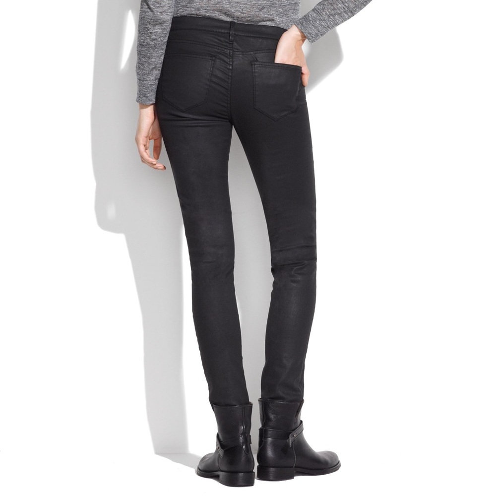 Madewell Black Coated Skinny Pull On Leggings